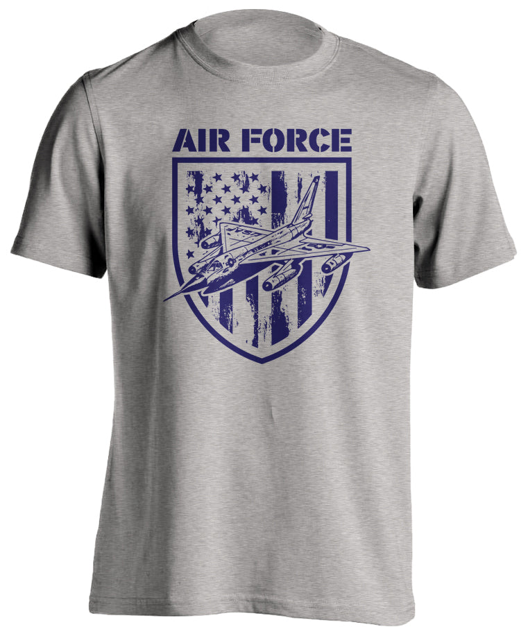 Air Force T-Shirt USAF Sports Grey