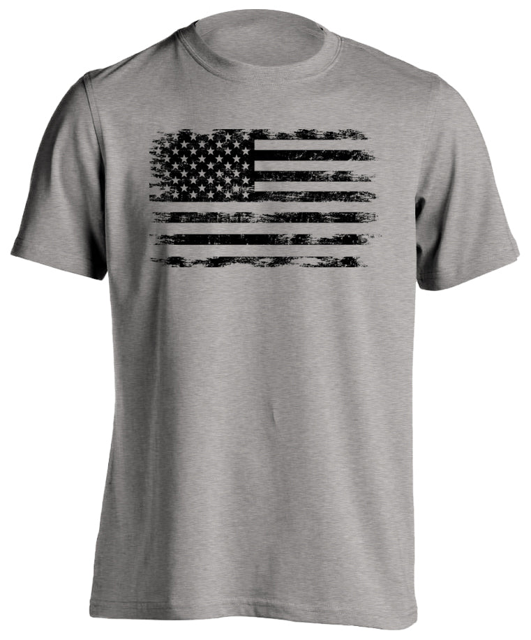 Patriotic Distressed United States of America Flag Move Forward T-Shirt Military Tactical Grind