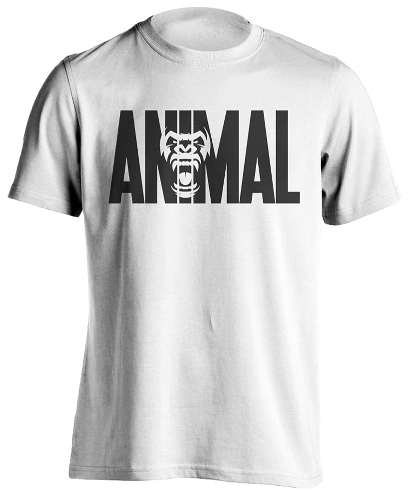 Animal Gym Bodybuilding Fitness T-Shirt White Color