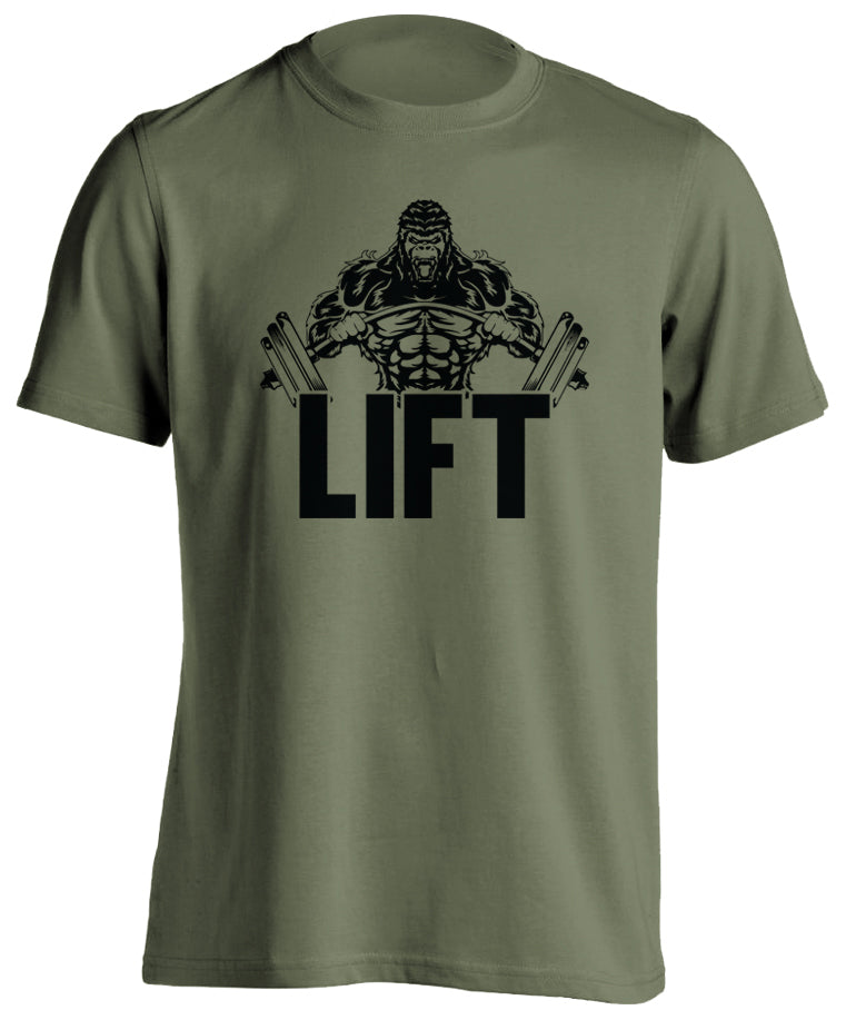 LIFT-WEIGHTLIFTING-T-SHIRT-MILITARYGREEN