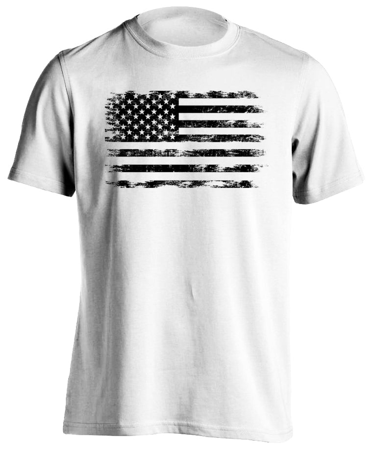 Patriotic Distressed United States of America Flag Move Forward T-Shirt Military Tactical Grind