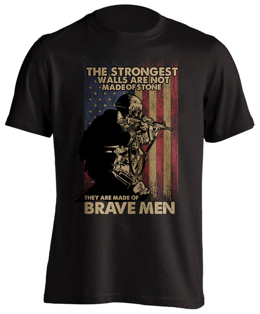 Patriotic Military Honor T-Shirt Brave Soldier Tactical Grind