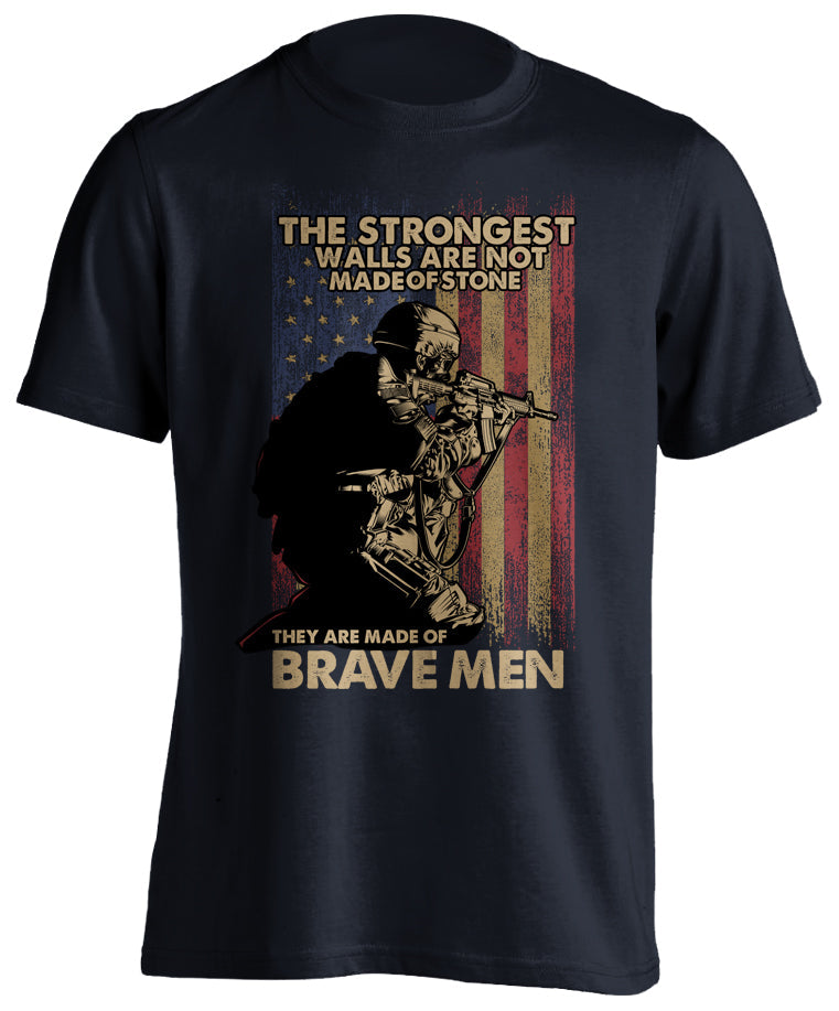 Patriotic Military Honor T-Shirt Brave Soldier Tactical Grind